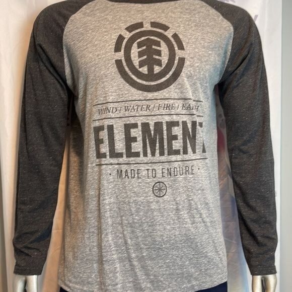 Element Wind Water Fire Earth Made to Endure Vintage Gray T-shirt Size S - Picture 5 of 6